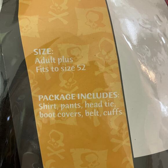 Men’s Halloween Adult Plus Size Costume CUT THROAT PIRATE, California Costume Co - Picture 4 of 4